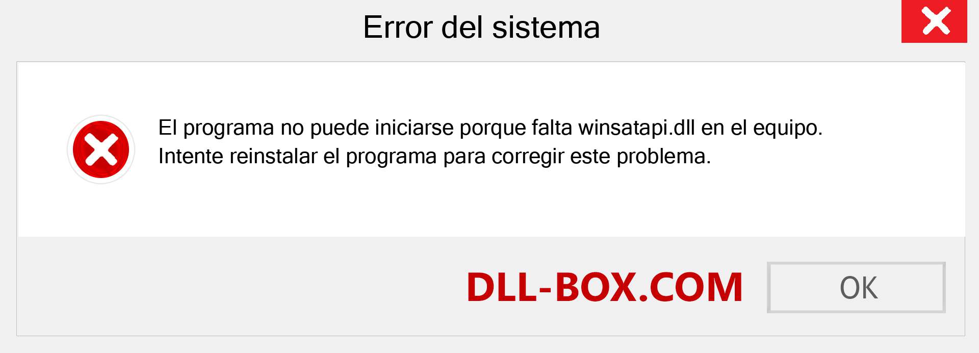 ¿Falta el archivo winsatapi.dll ?. Descargar para Windows 7, 8, 10 - Corregir winsatapi dll Missing Error en Windows, fotos, imágenes
