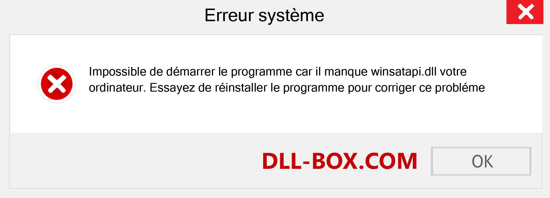 Le fichier winsatapi.dll est manquant ?. Télécharger pour Windows 7, 8, 10 - Correction de l'erreur manquante winsatapi dll sur Windows, photos, images